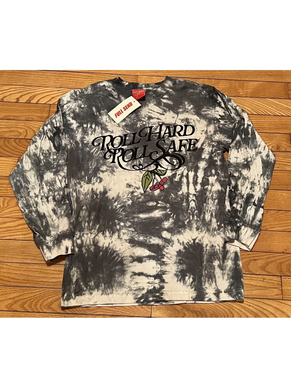 FULL SEND Roll Hard Roll Safe Long Sleeve Tie Dye SIZE S